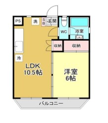 マンション田園の物件間取画像